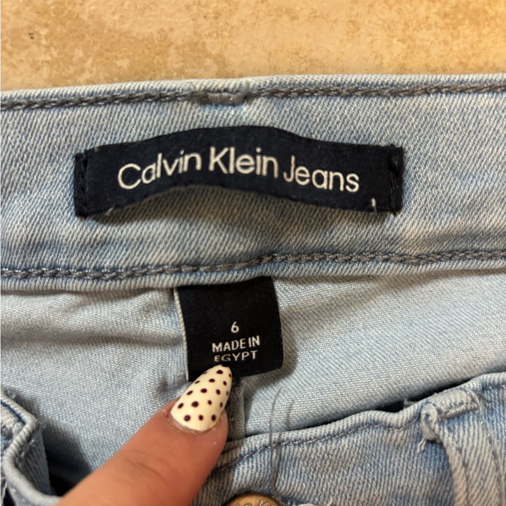 Calvin Klein women’s high waisted skinny light blue jeans size 6 - Picture 2 of 9